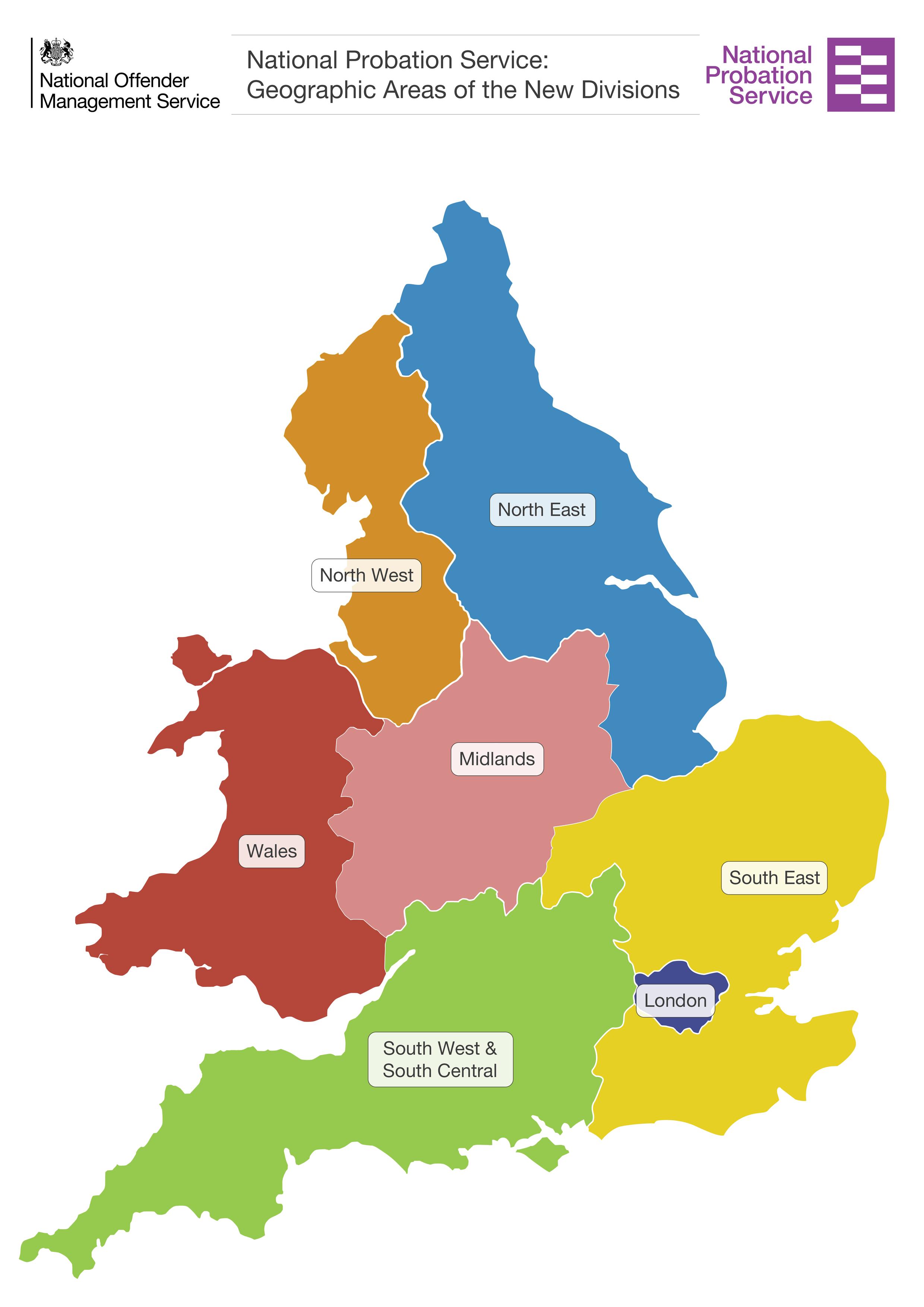 Probation Service Regions DoingTime A Guide To Prison And Probation